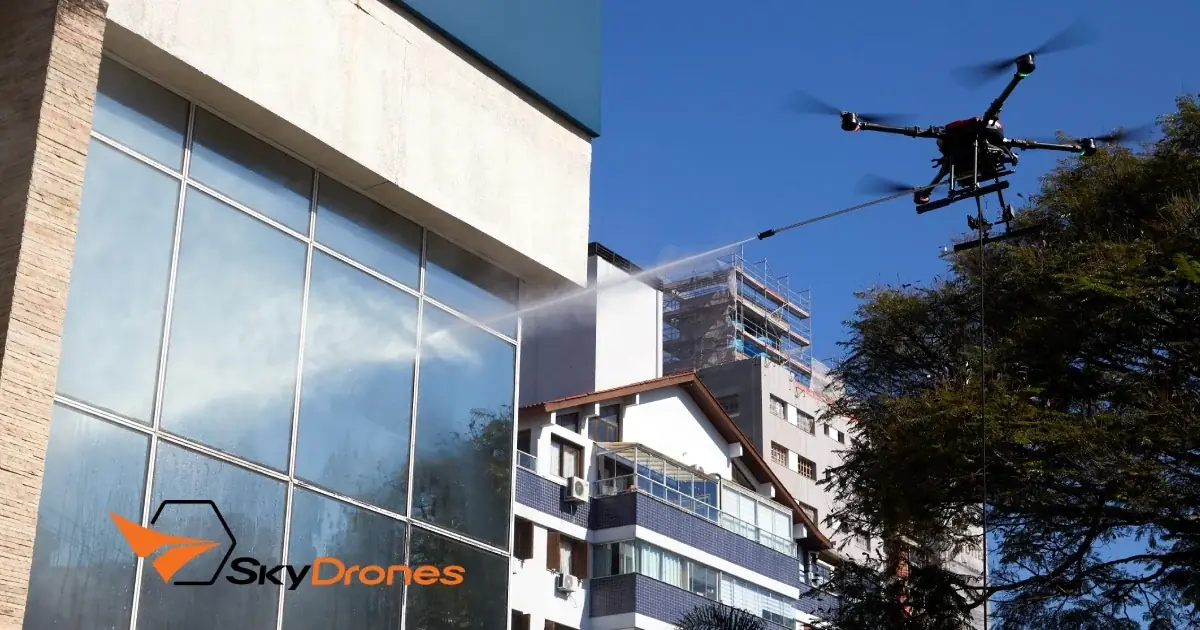 SkyDrones lança equipamento para lavagem de alta pressão
